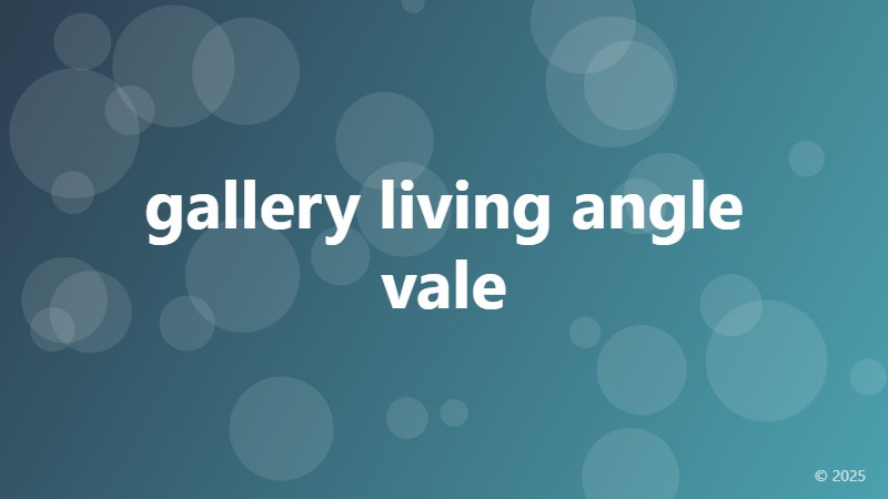 gallery living angle vale