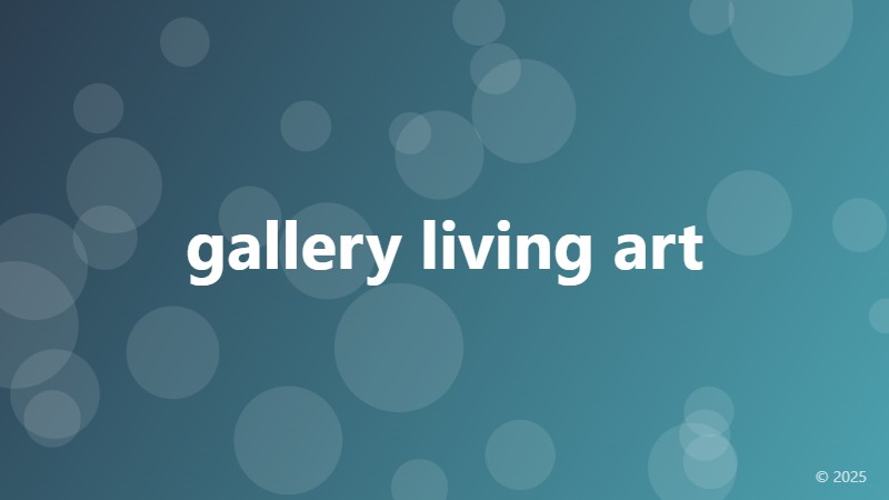gallery living art