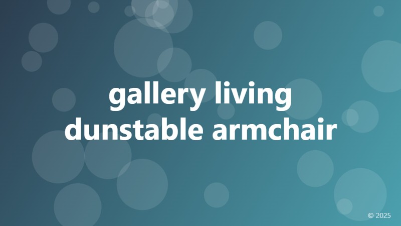 gallery living dunstable armchair