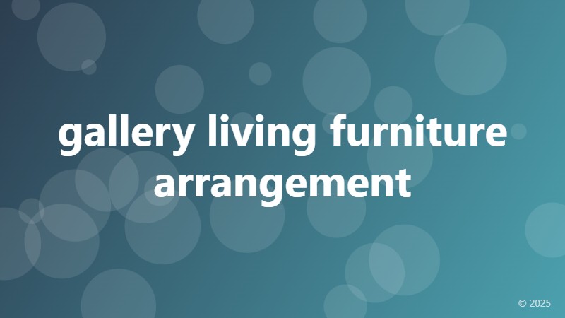 gallery living furniture arrangement