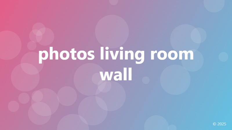 photos living room wall