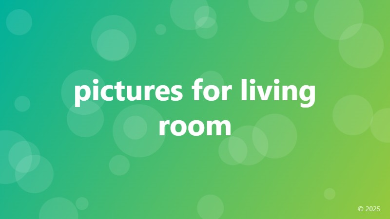 pictures for living room